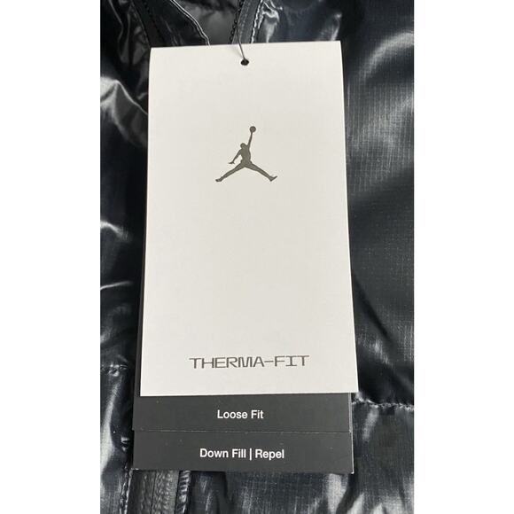 Nike Air Jordan Flight Down Gilet Bodywarmer Vest Black FV7273-010 Men's Size M - Picture 6 of 8